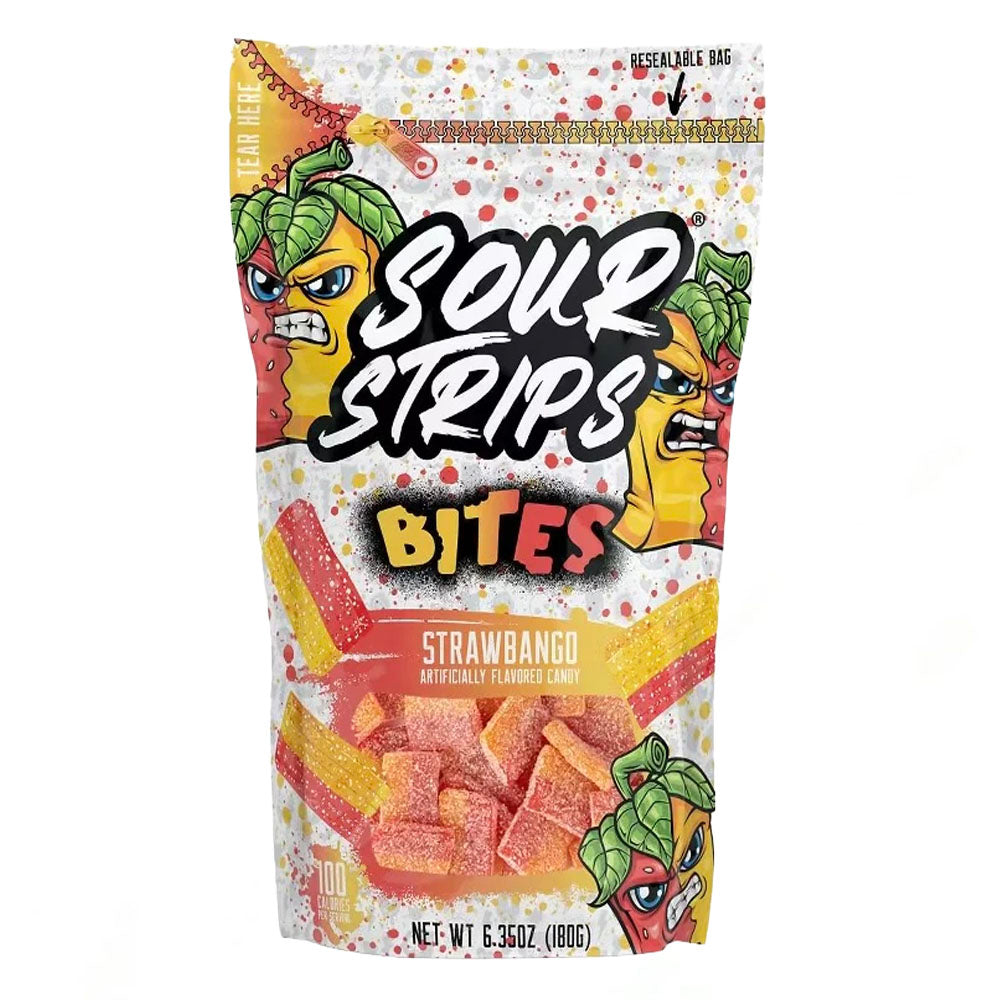 Sour Strips Bites Strawbango (180g)