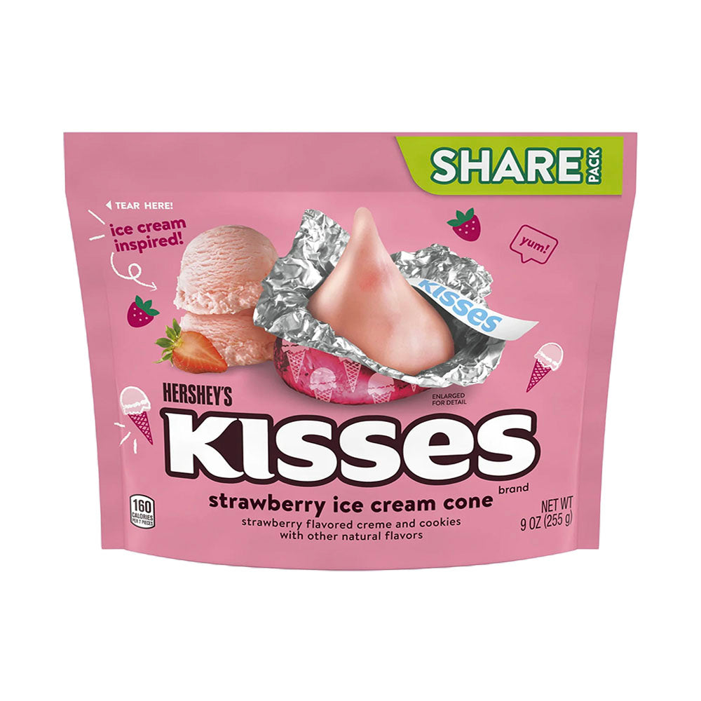 Hershey's Kisses Strawberry Ice Cream Cone Share Size (255g)