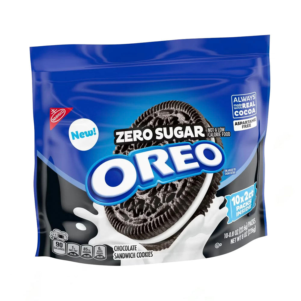 Oreo Zero Sugar Original 10 Snack Packs (226g)