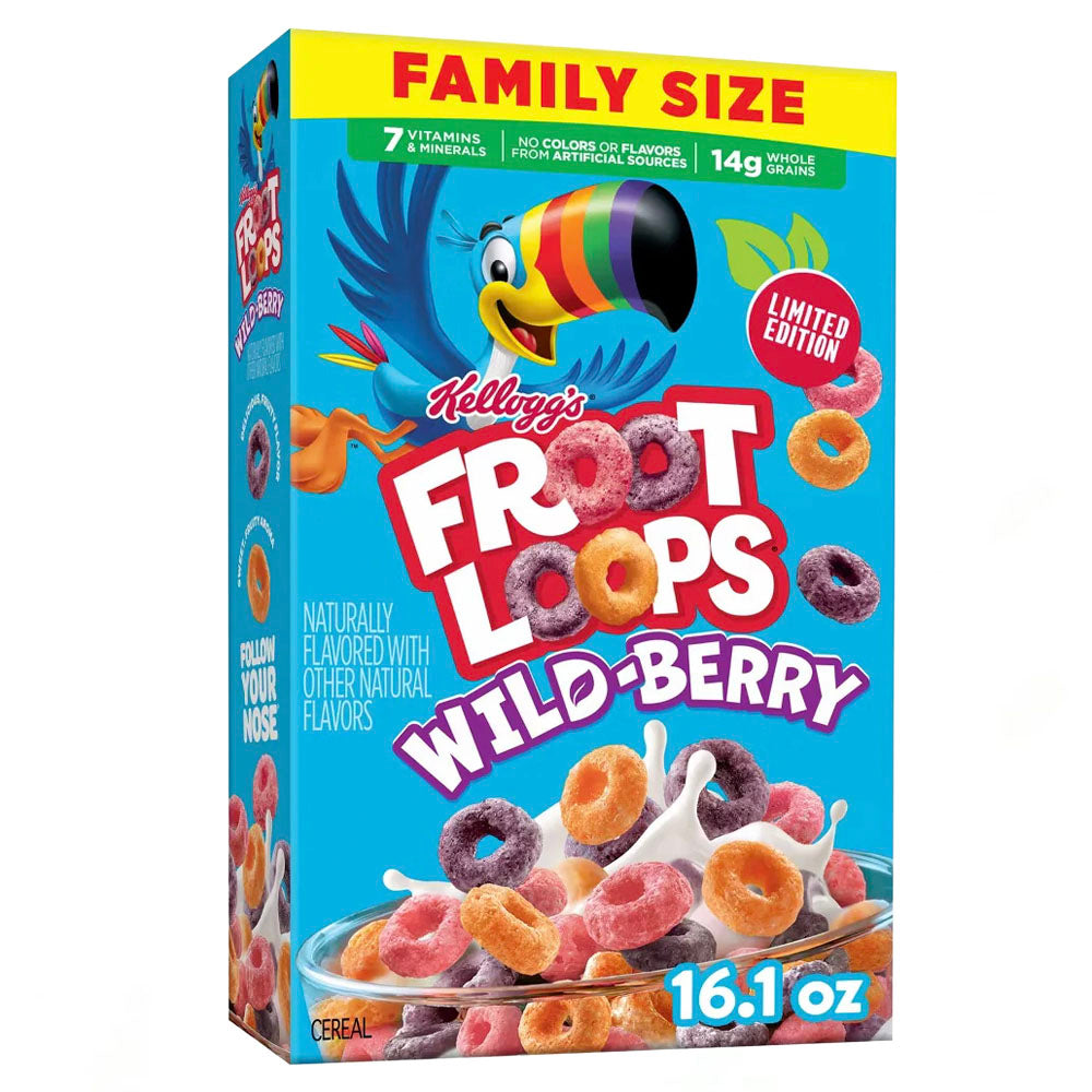 Froot Loops Wild Berry Family Size Cereal (456g)