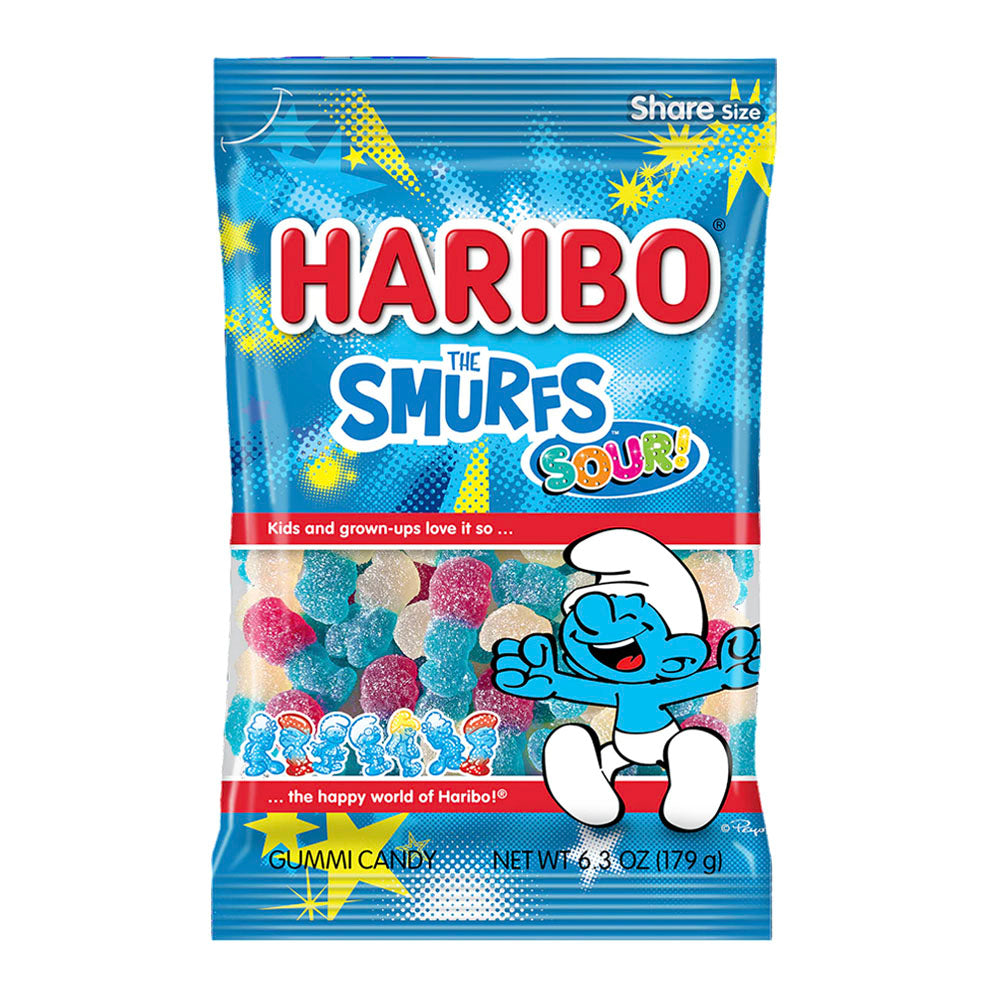 Haribo Smurfs Sours (179g) BB: 11/25