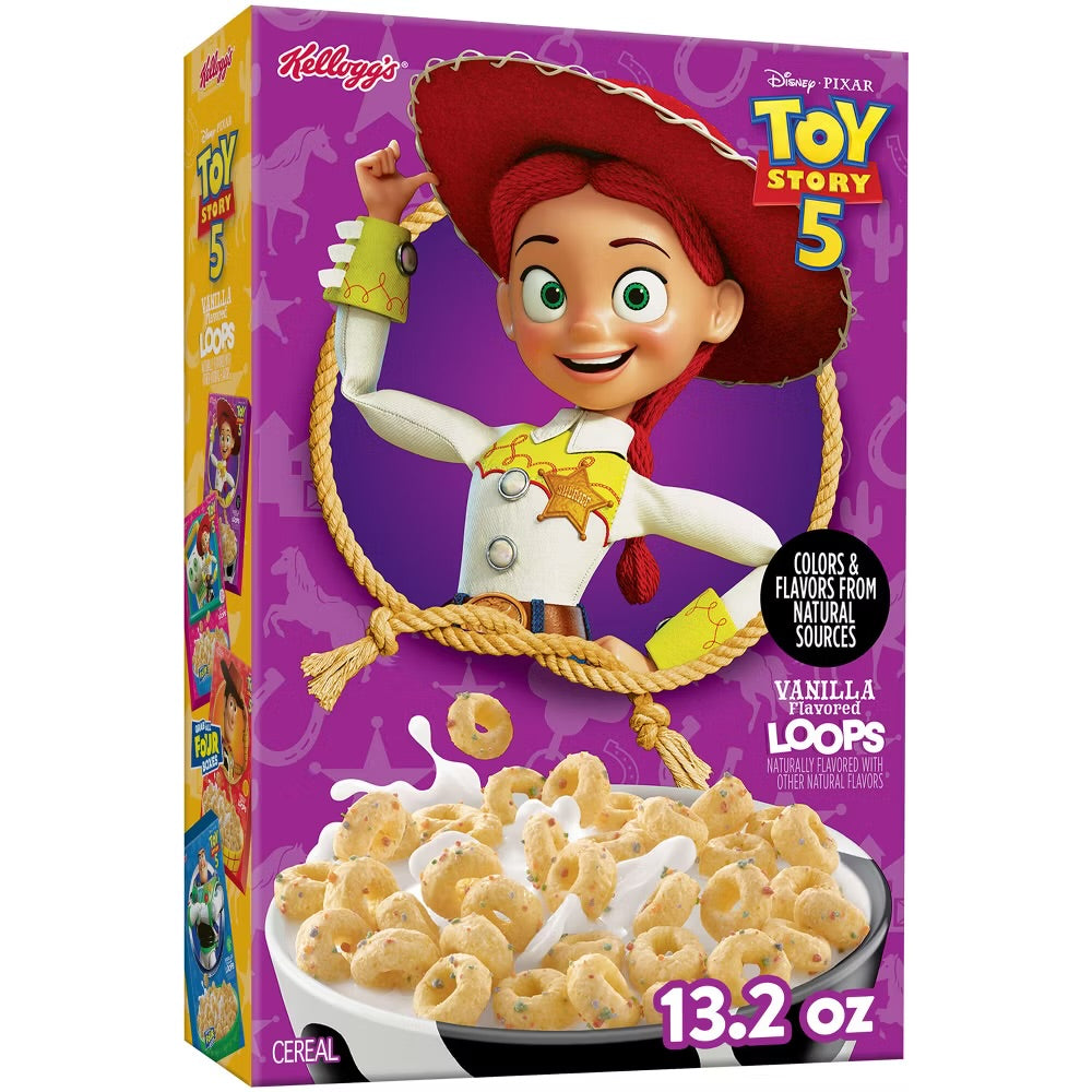 Kellogg’s Vanilla Loops Toy Story 5 Cereal (374g)