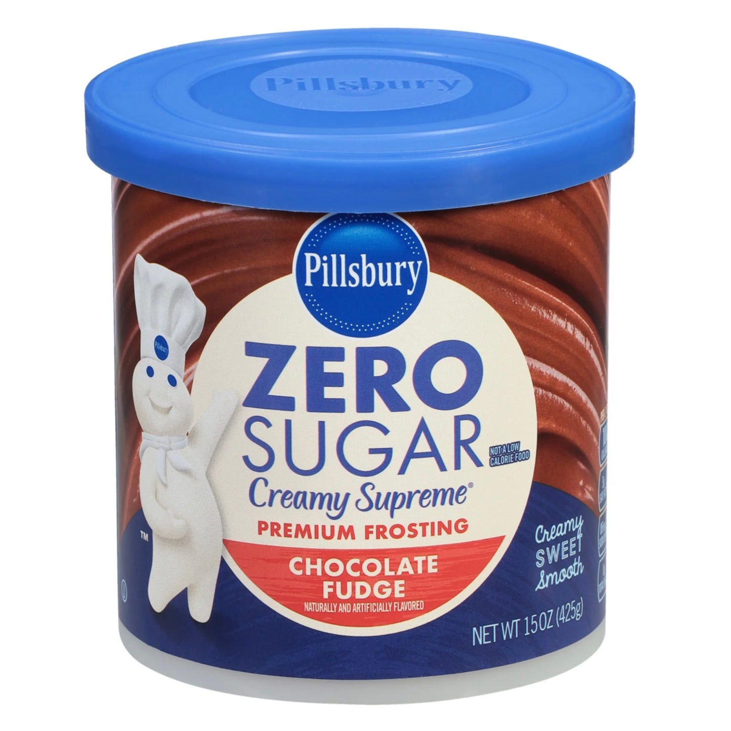 Pillsbury Creamy Supreme Chocolate Fudge Zero Sugar Frosting (425g)