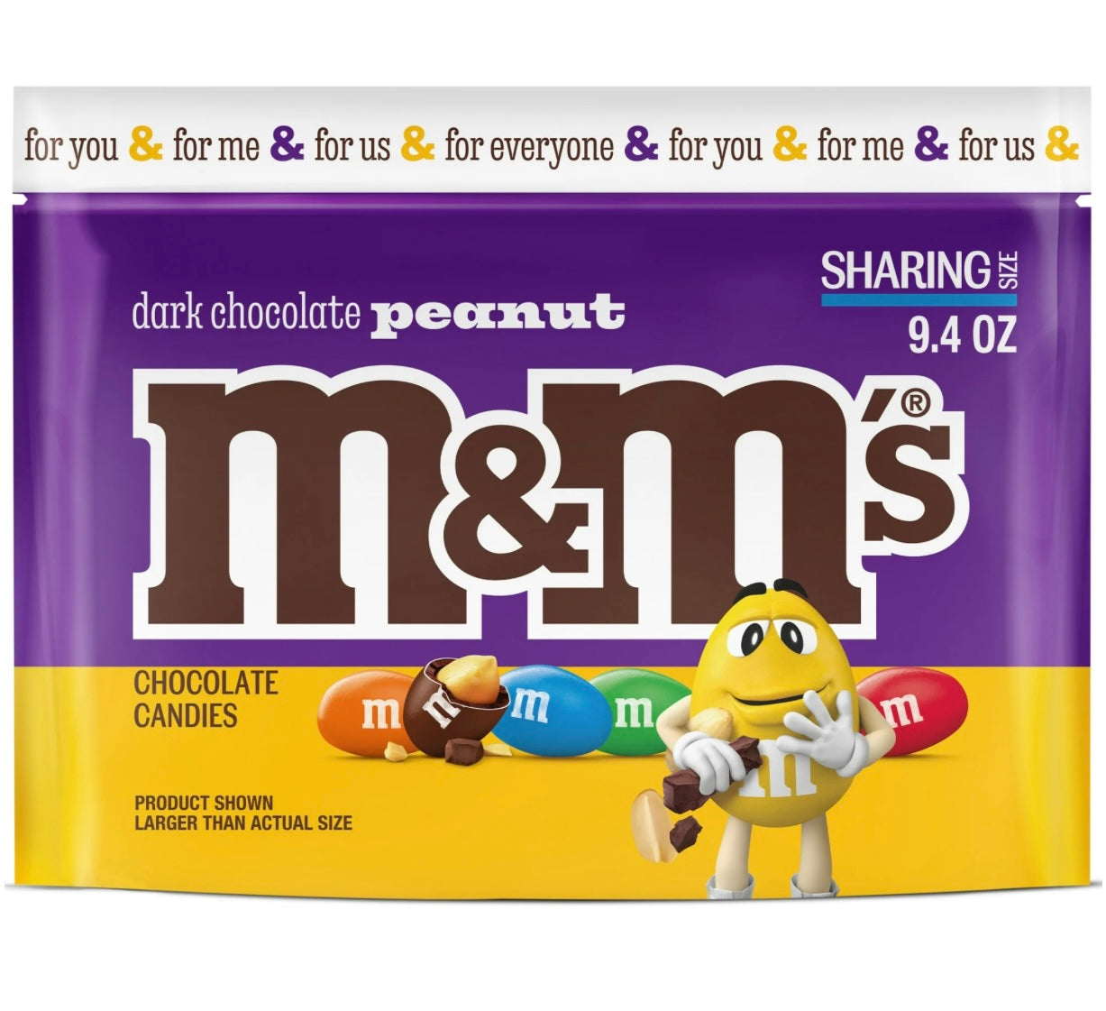 M&M Dark Chocolate Peanut Share Size (266g)