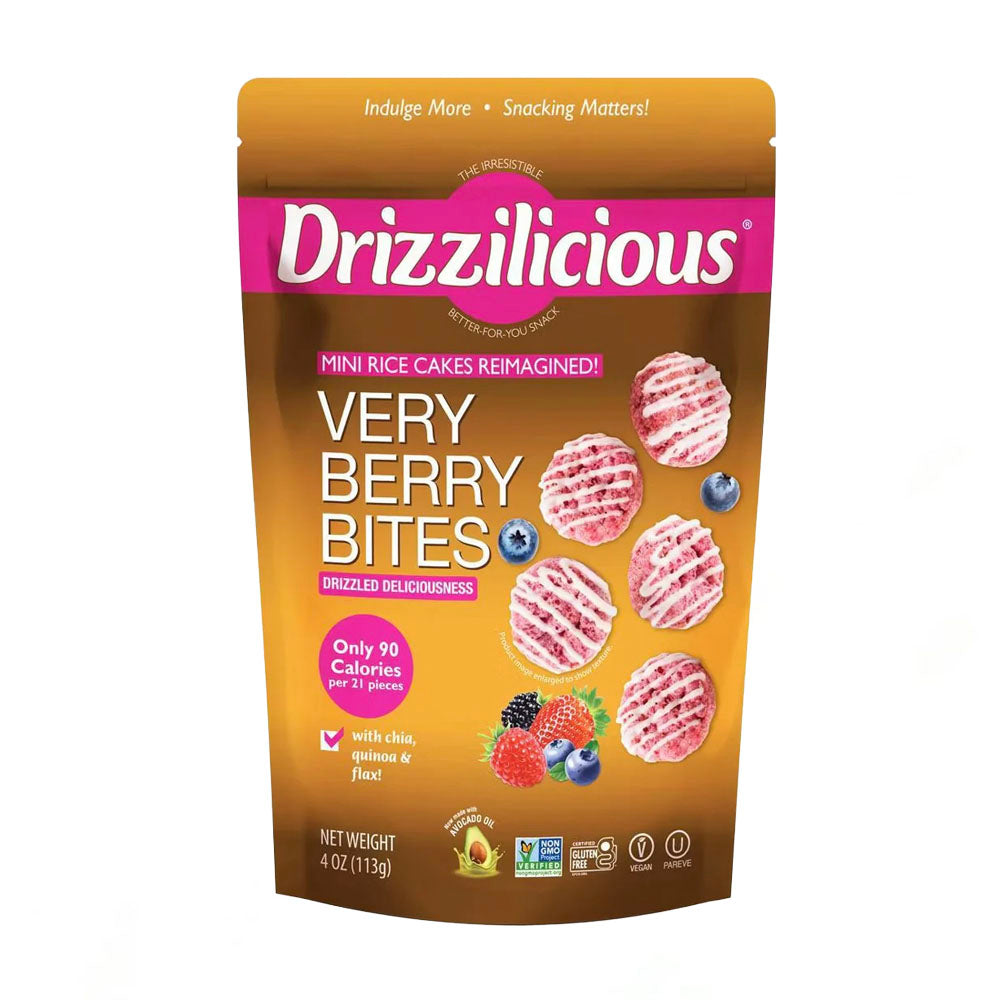 Drizzilicious Mini Rice Cakes Very Berry Bites (113g)