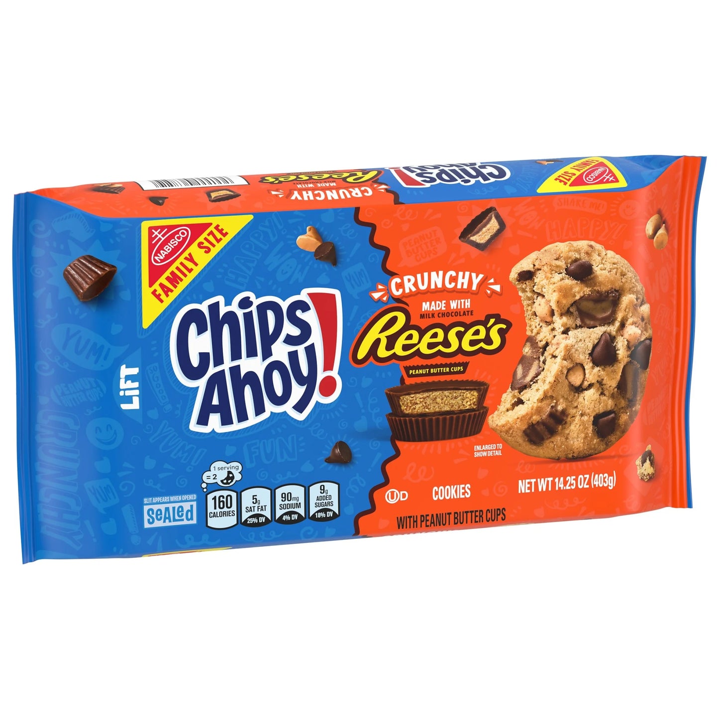 Chips Ahoy Crunchy Reese’s Cookies Family Size (403g)