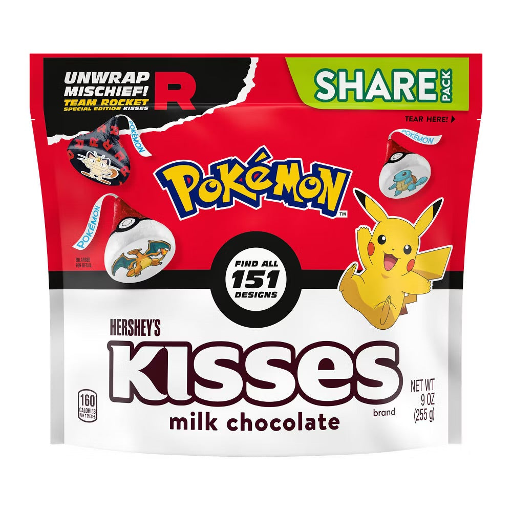 Hershey's Kisses Pokémon Milk Chocolate Special Edition Share Size (255g)