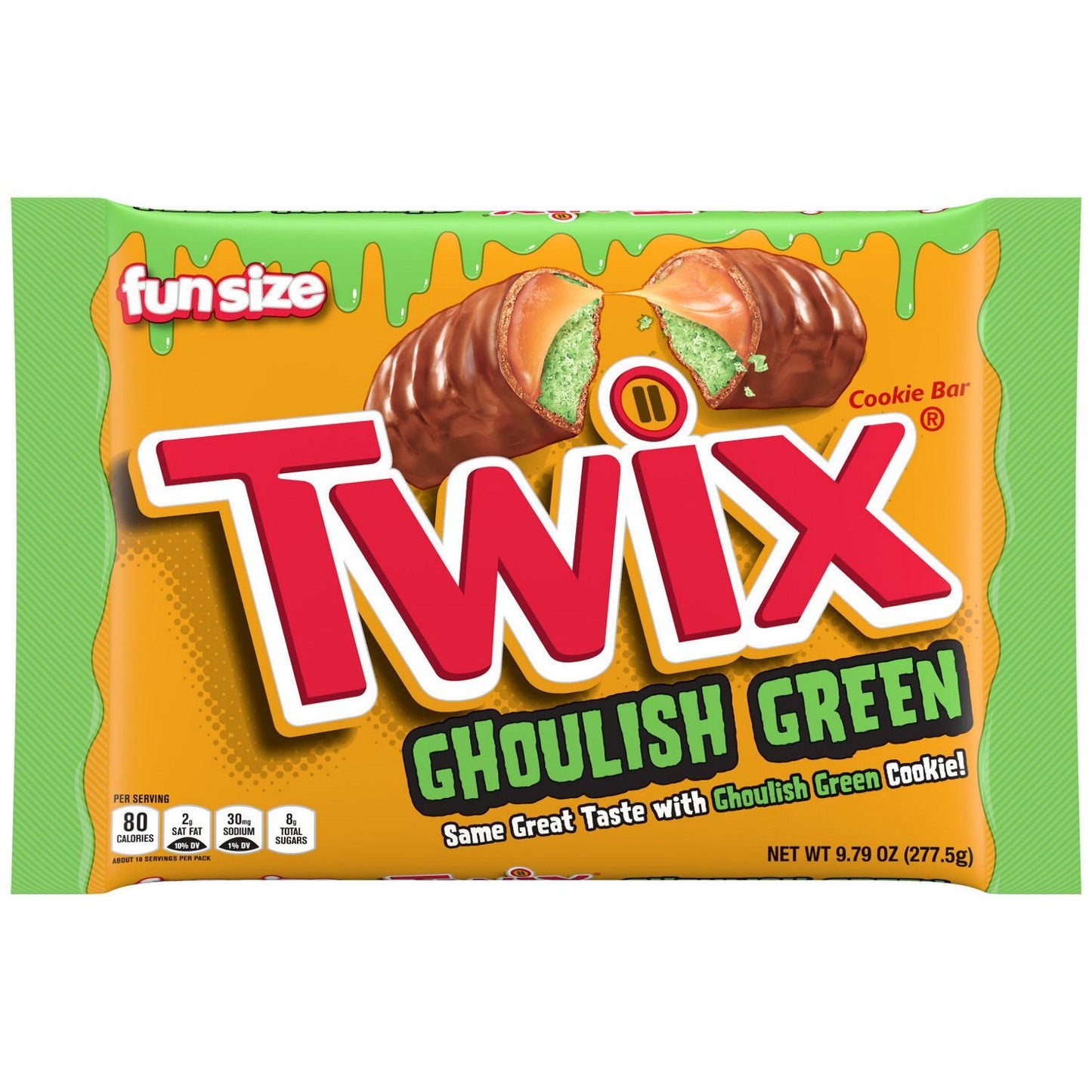 Twix Ghoulish Green Fun Size (277g)