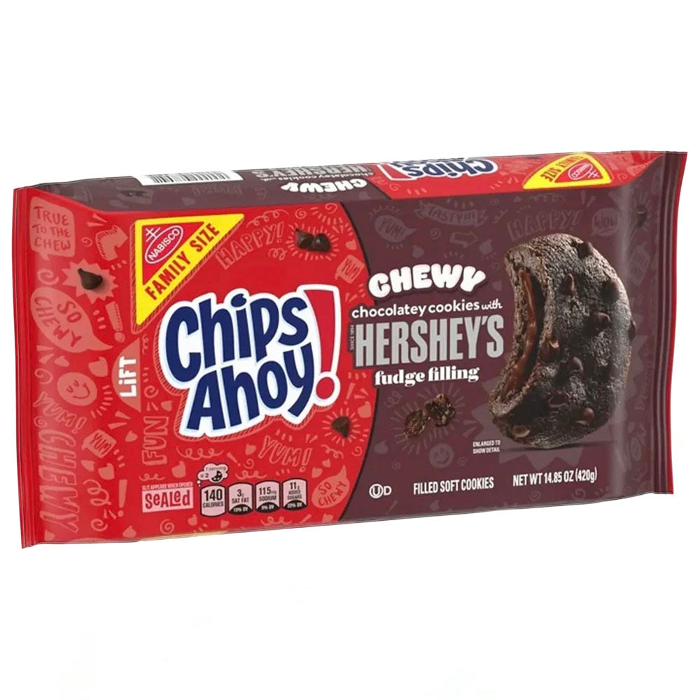 Chips Ahoy Chewy Hershey’s Fudge Filled Chocolatey Cookies Family Size (420g)
