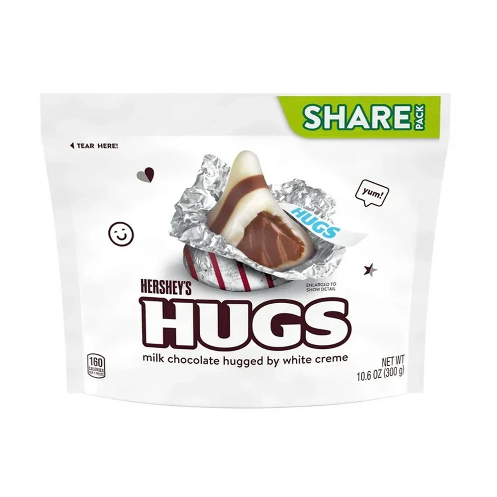 Hershey's Hugs Milk Chocolate & White Creme Share Size (300g)