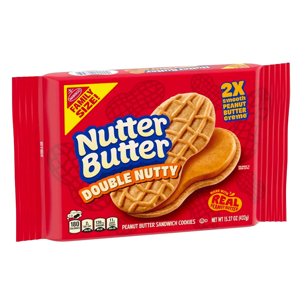 Nutter Butter Double Nutty Cookies Family Size (432g)