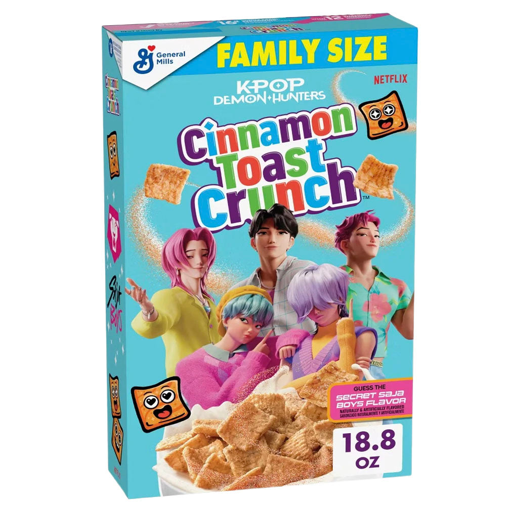 Cinnamon Toast Crunch K-Pop Demon Hunters Secret Saja Family Size Cereal (532g)