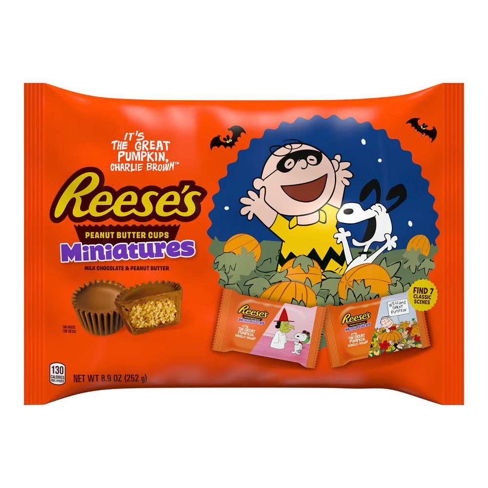 Reese's Peanut Butter Snoopy & Friends Miniature Cups Halloween Edition (252g)