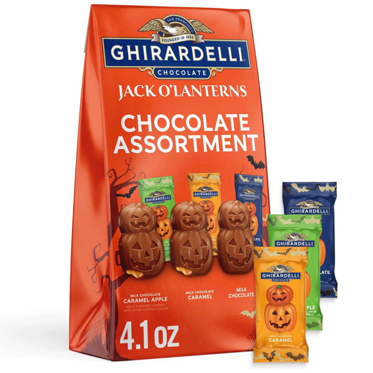 Ghirardelli Jack O’ Lanterns Misshaped Chocolate Assortment (118g)