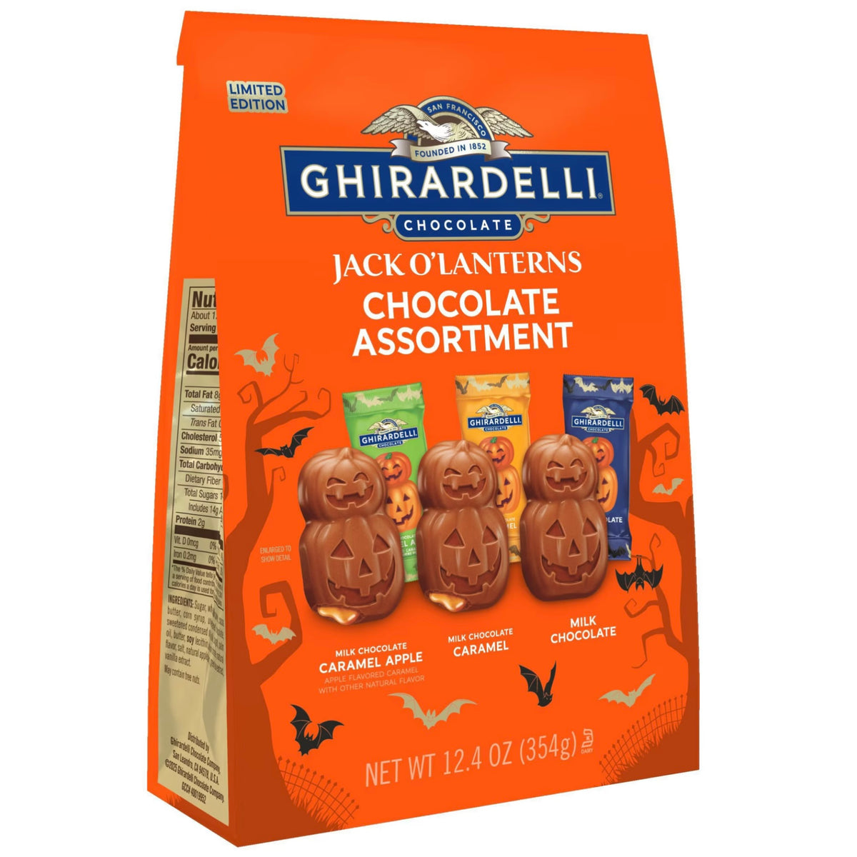 Ghirardelli Jack O’ Lanterns Misshaped Chocolate Assortment (354g)