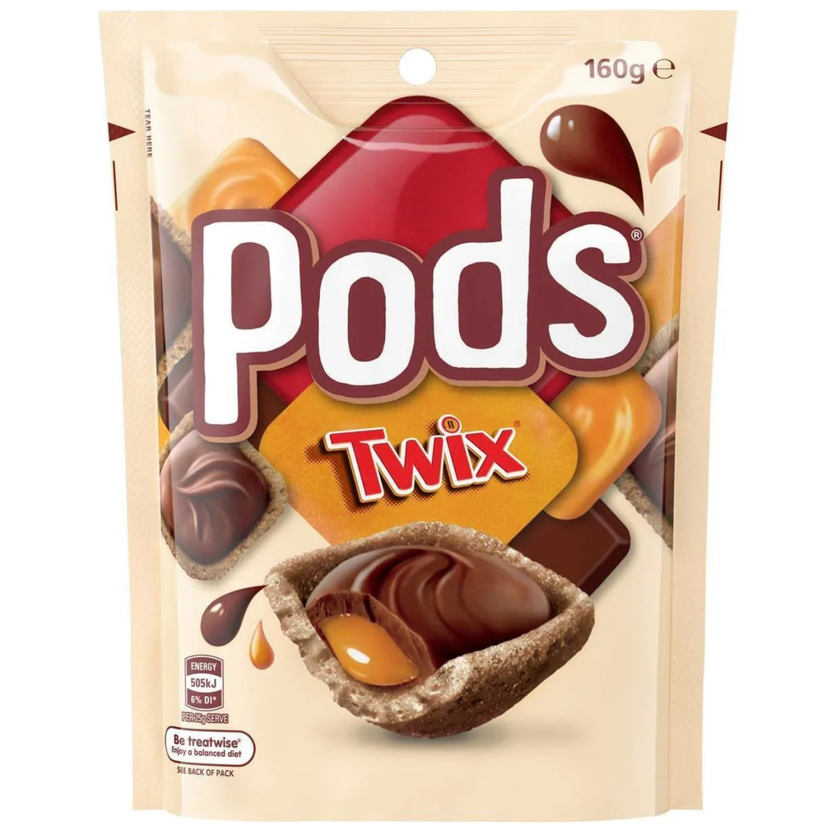 Twix Pods Australian (160g)