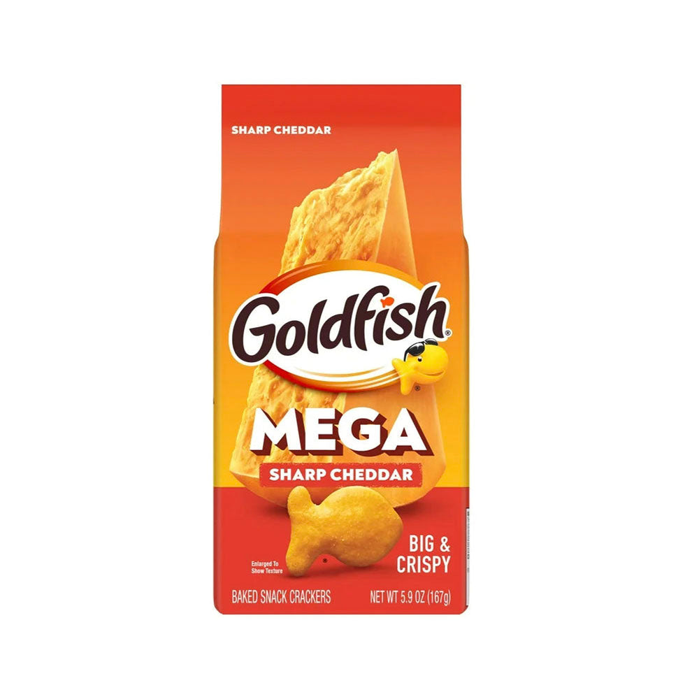 Goldfish Mega Bites Sharp Cheddar (167g)