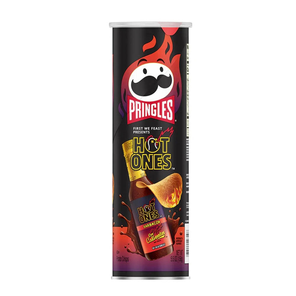 Pringles Hot Ones Los Calientes Barbacoa (156g)