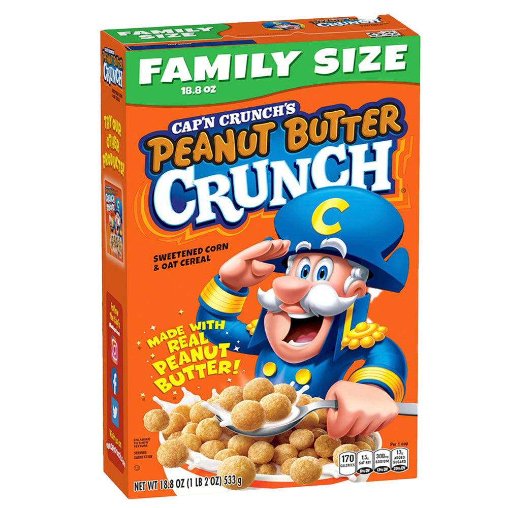 CAP’N CRUNCH Peanut Butter Family Size Cereal (533g)
