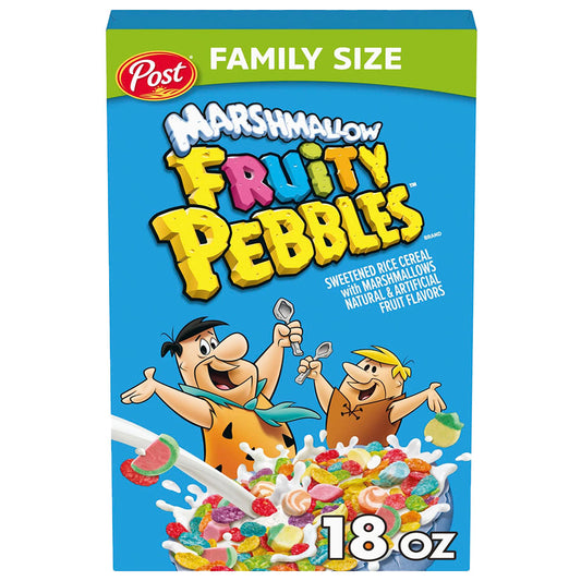 Fruity Pebbles Marshmallow Cereal Family Size (510g)