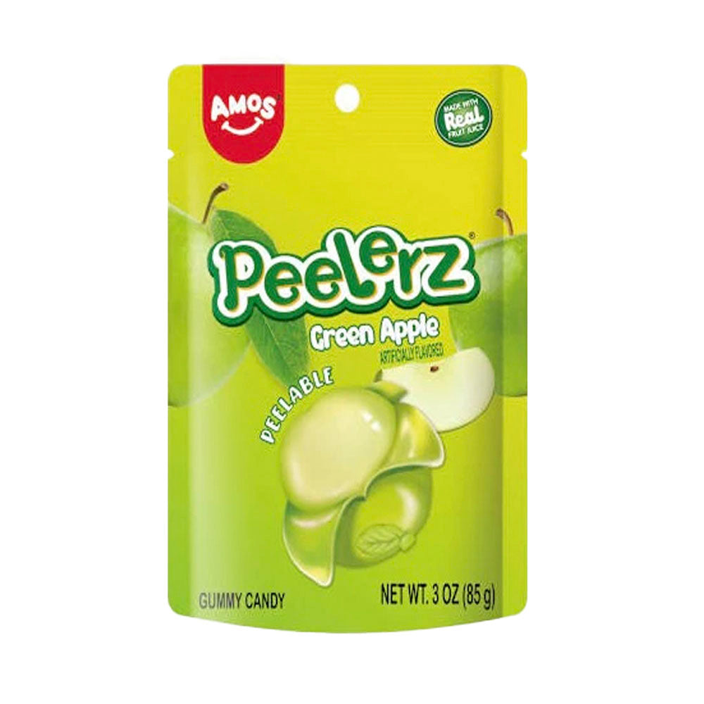 Amos Peelerz Gummy Green Apple (85g) – Candy Craze