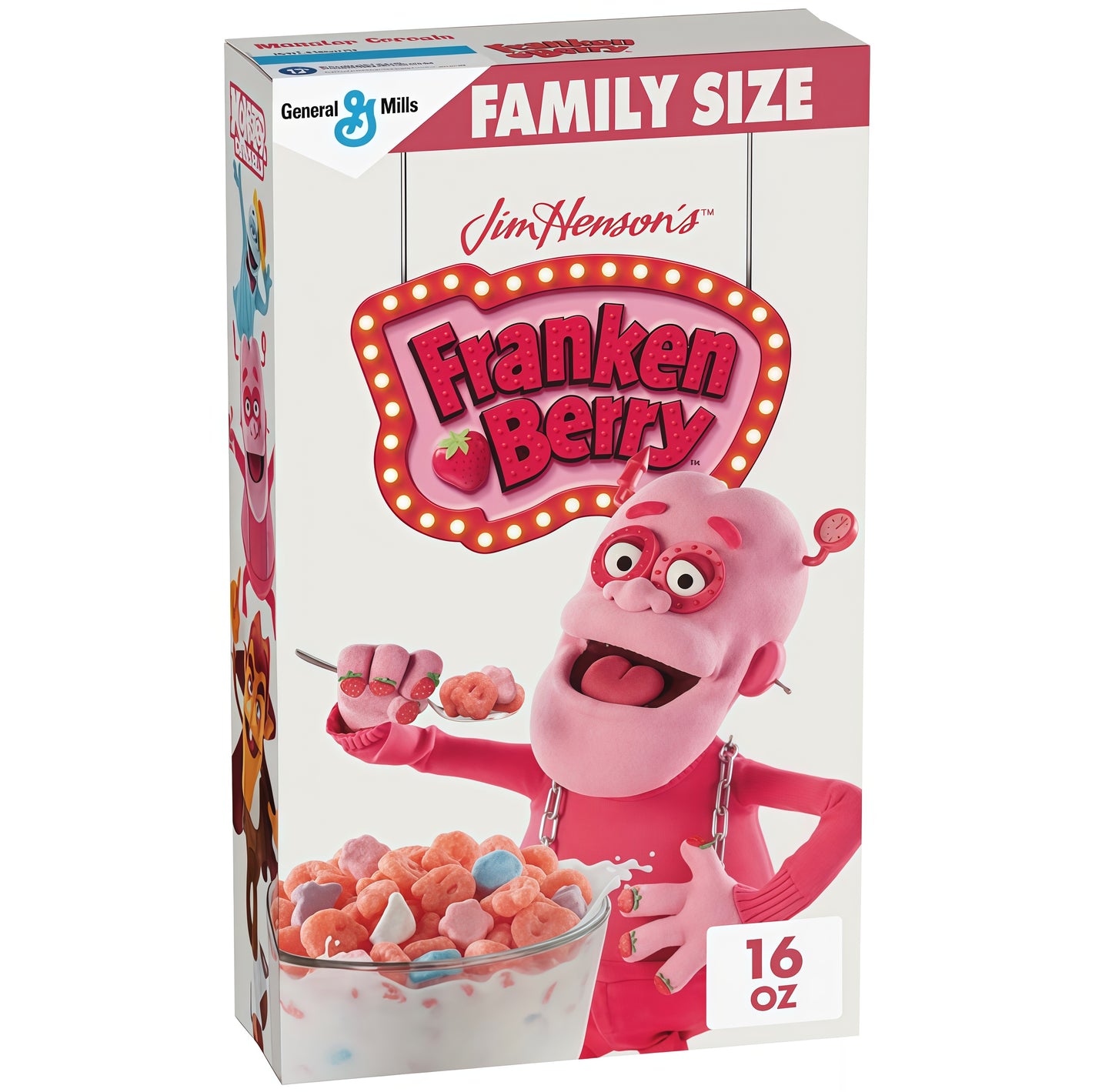 Jim Henson’s Franken Berry with Monster Marshmallows Halloween Edition Family Size Cereal (453g)