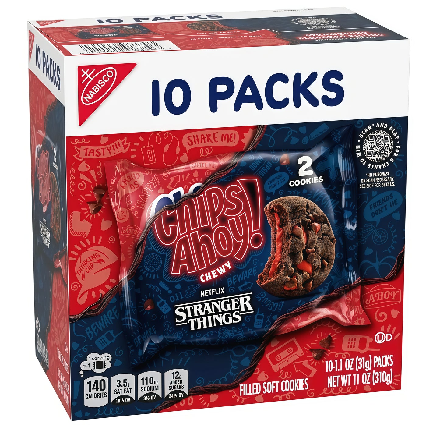 Chips Ahoy Chewy Stranger Things Limited Edition 10 Pack (310g)