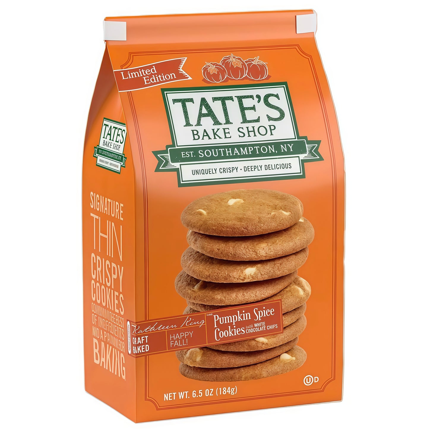 Tate’s Bake Shop Pumpkin Spice Cookies Limited Edition (184g)