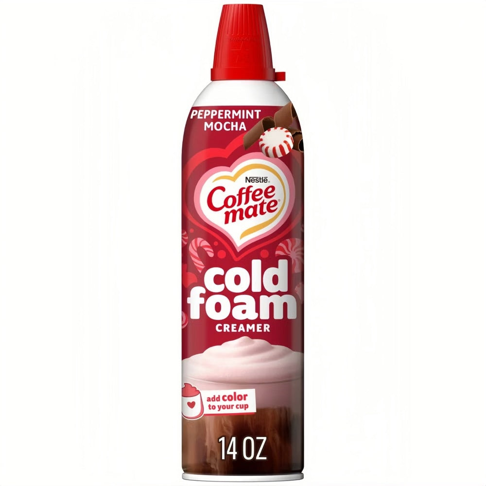 Coffee Mate Cold Foam Peppermint Mocha Creamer (14oz)