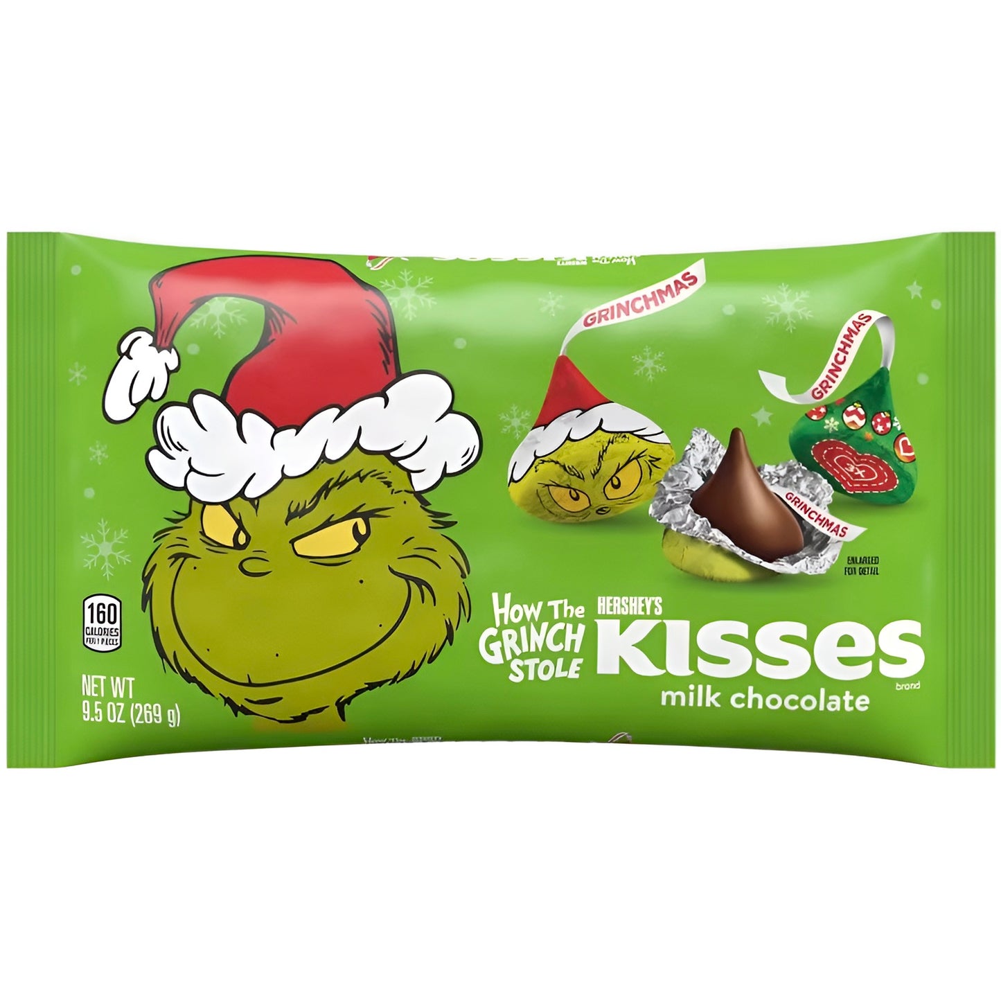 Hershey's Kisses Grinch Milk Chocolate (269g)