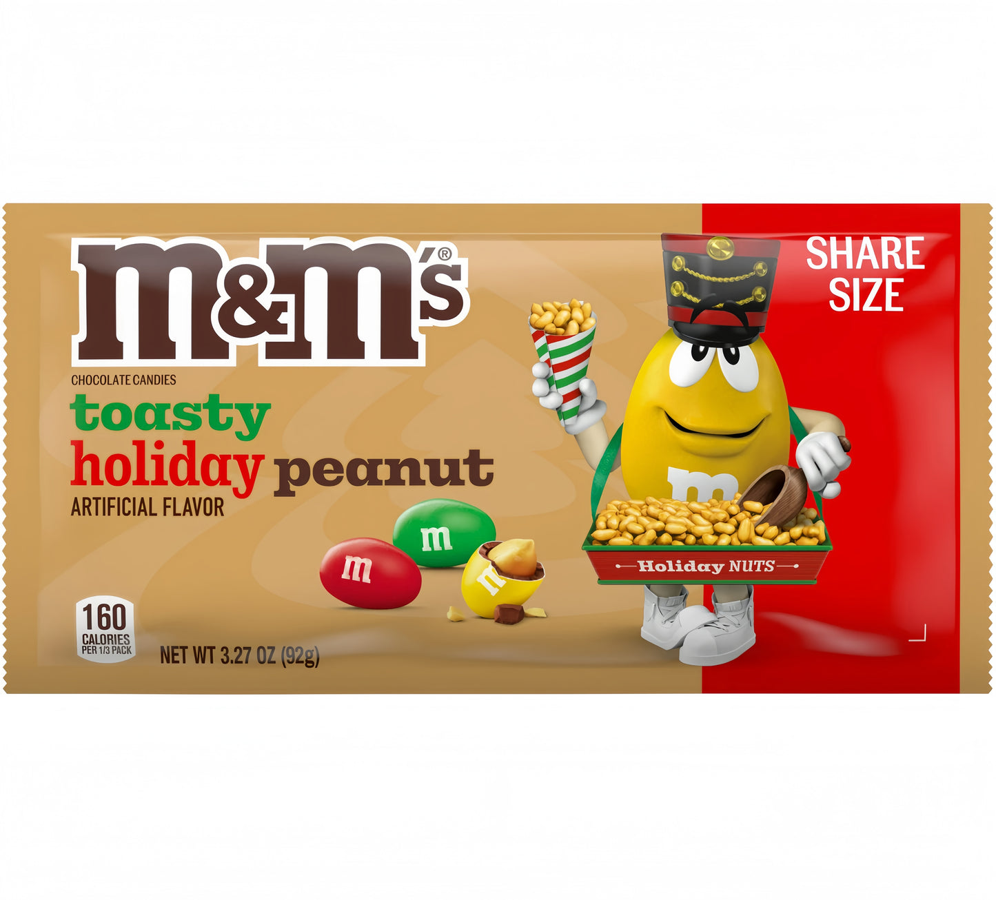 M&M Toasty Holiday Peanut Share Size (92g)