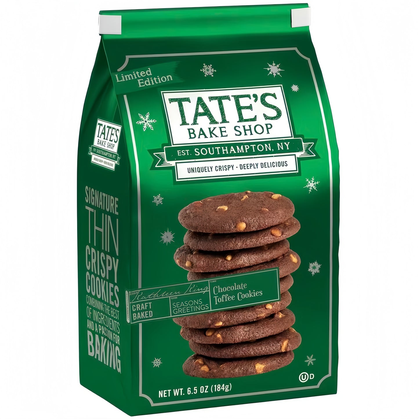 Tate’s Bake Shop Chocolate Toffee Limited Edition Cookies (184g)