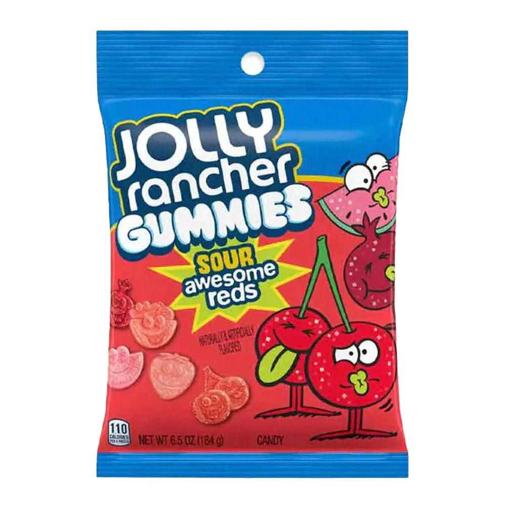 Jolly Rancher Sour Gummies Awesome Reds UK COMPLIANT (184g)