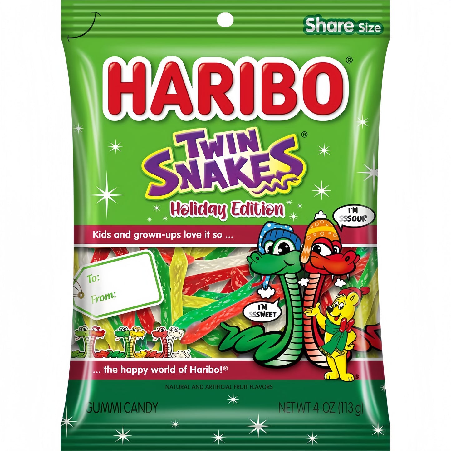 Haribo Twin Snakes Holiday Edition (113g)