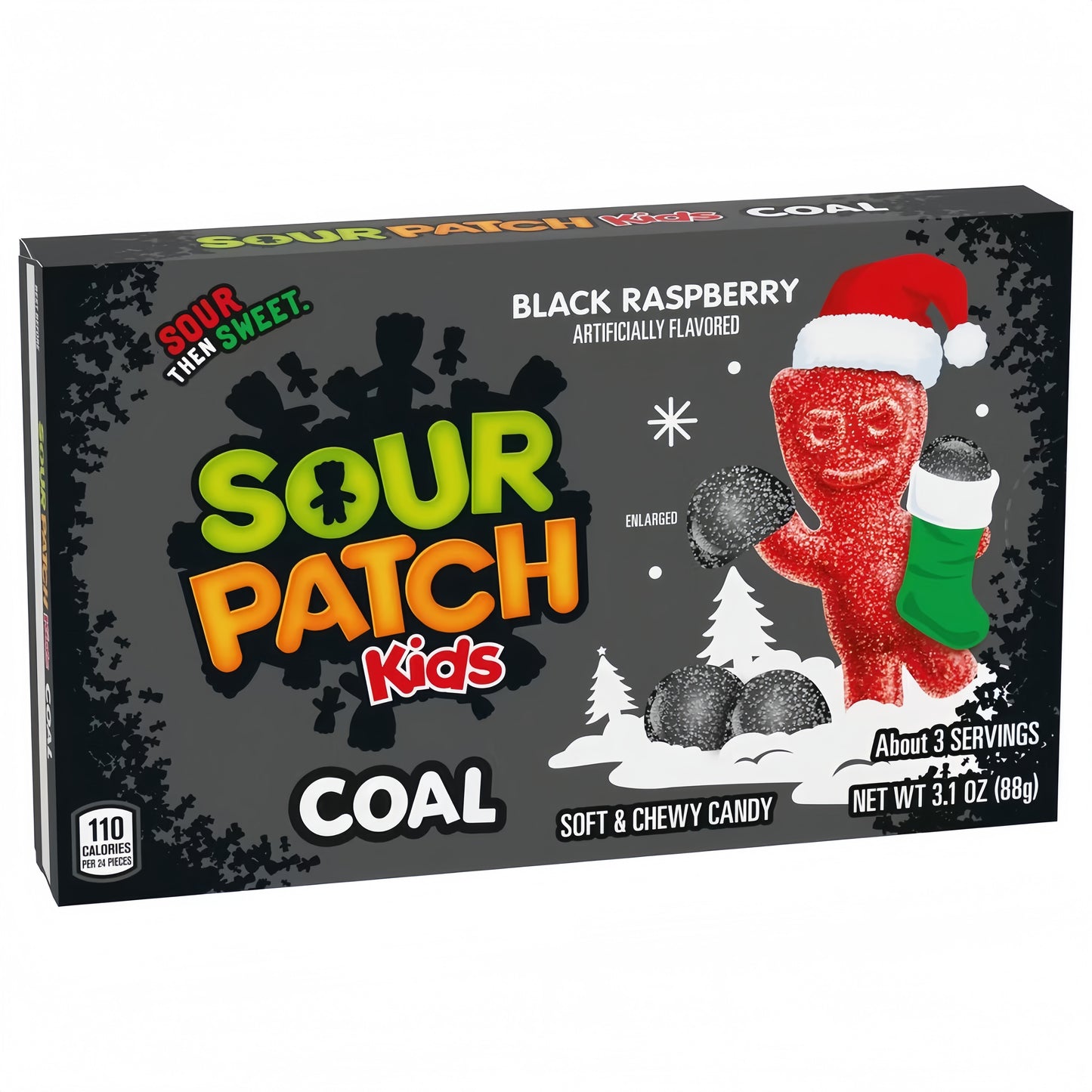 Sour Patch Kids Coal Black Raspberry Theatre Box (88g)
