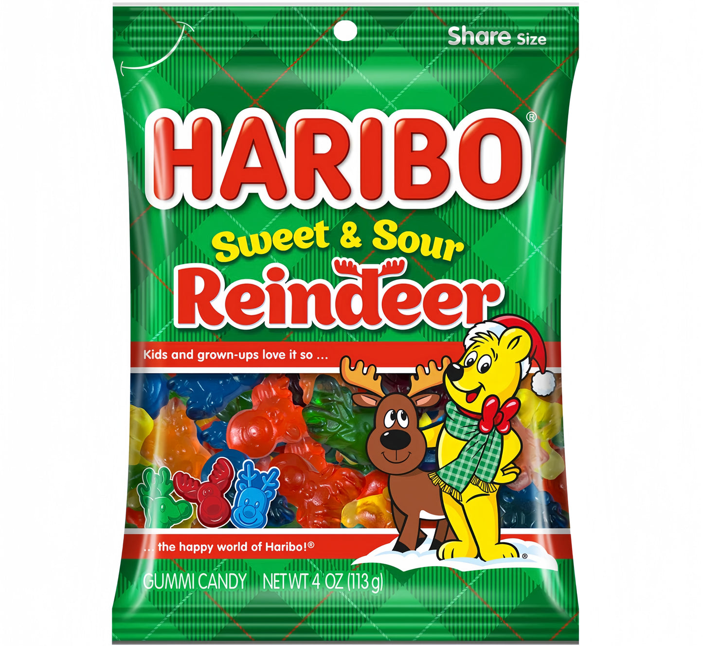 Haribo Sweet & Sour Reindeer (113g)