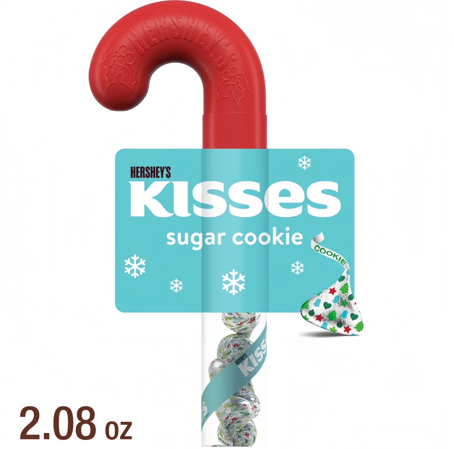 Hershey's Kisses Sugar Cookie Filled Candy Cane (58g)