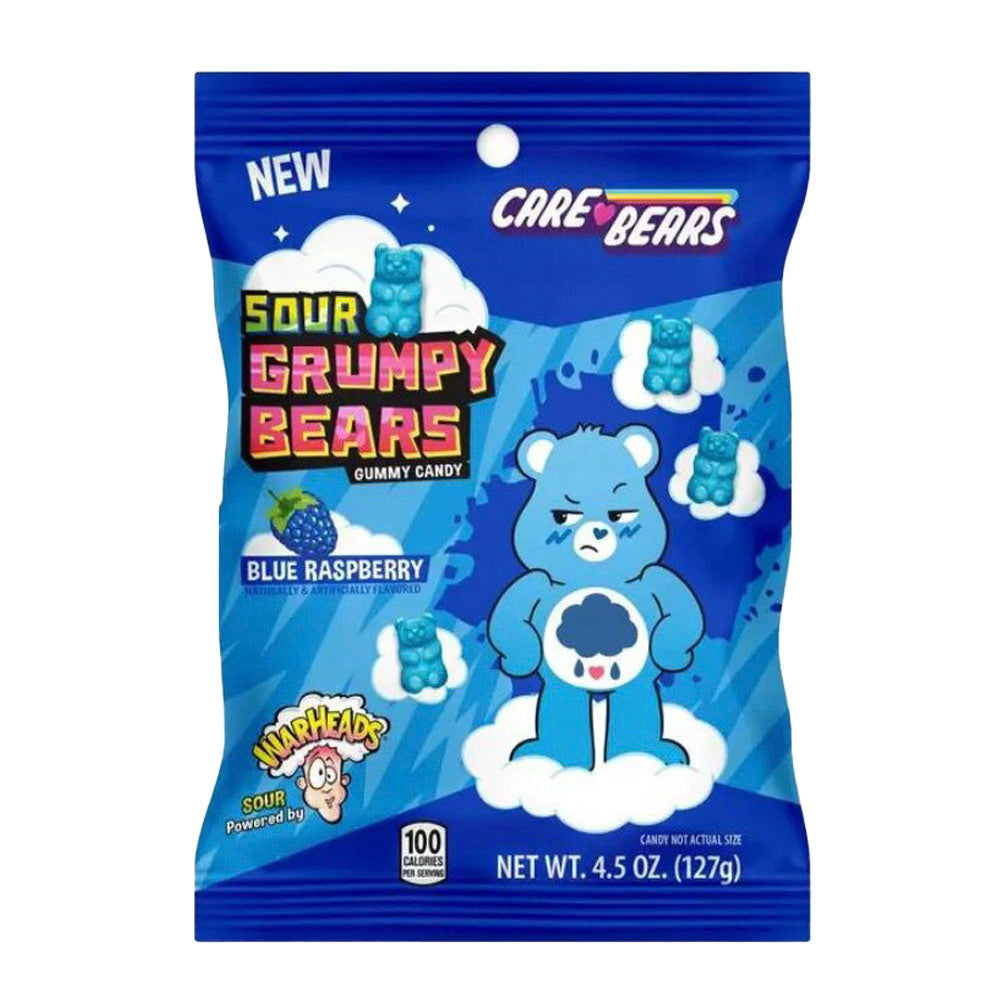 Warheads Blue Raspberry Grumpy Bears (127g)