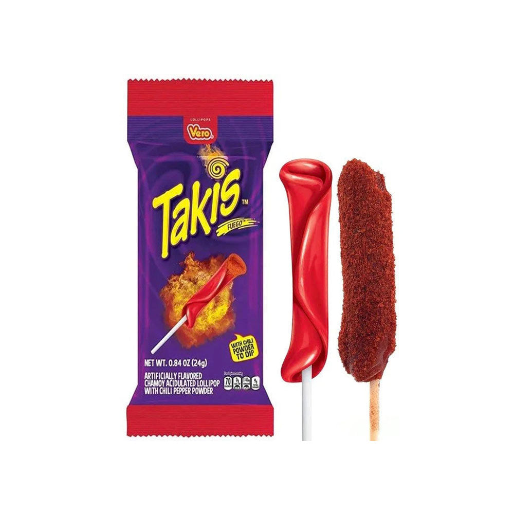 Takis Fuego Lollipop (24g) BB: 2/4/25
