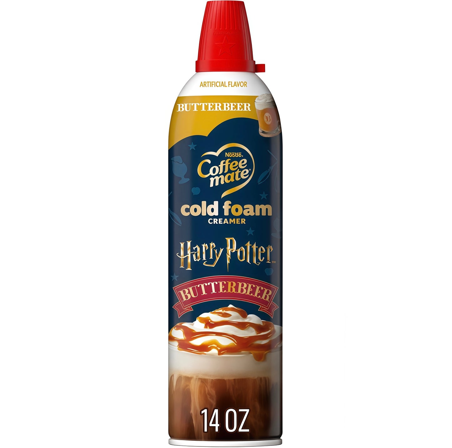 Coffee Mate Cold Foam Harry Potter Butterbeer Creamer (14oz)