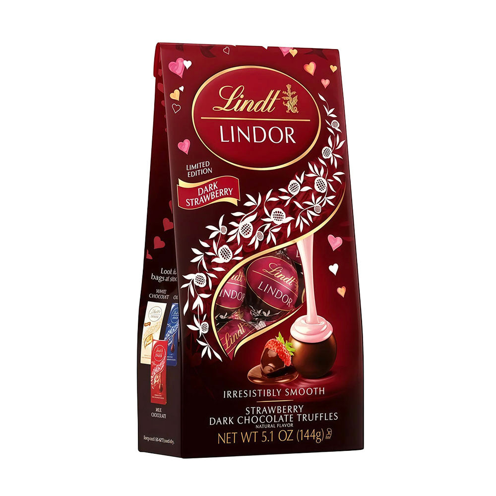 Lindt Lindor Dark Strawberry Truffles Limited Edition (144g)