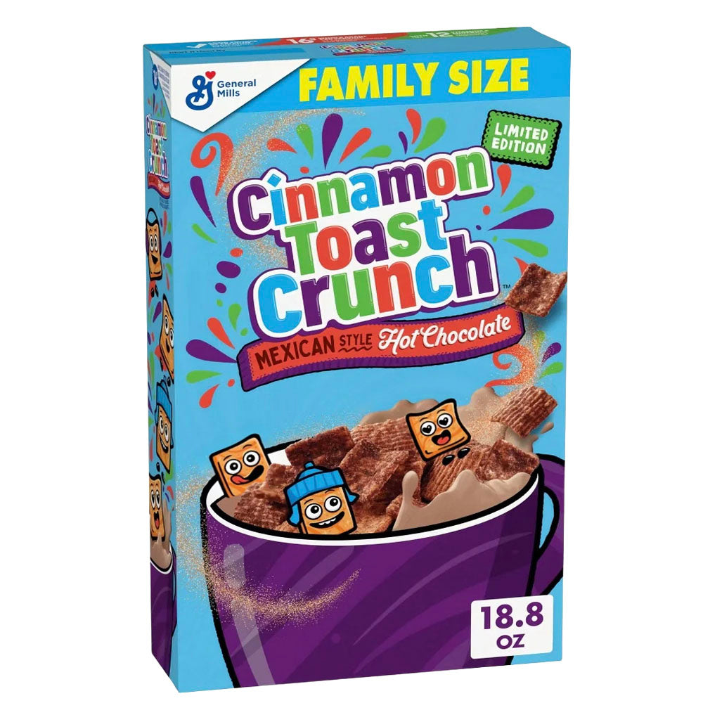 Cinnamon Toast Crunch Mexican Style Hot Chocolate Limited Edition Family Size Cereal (532g)