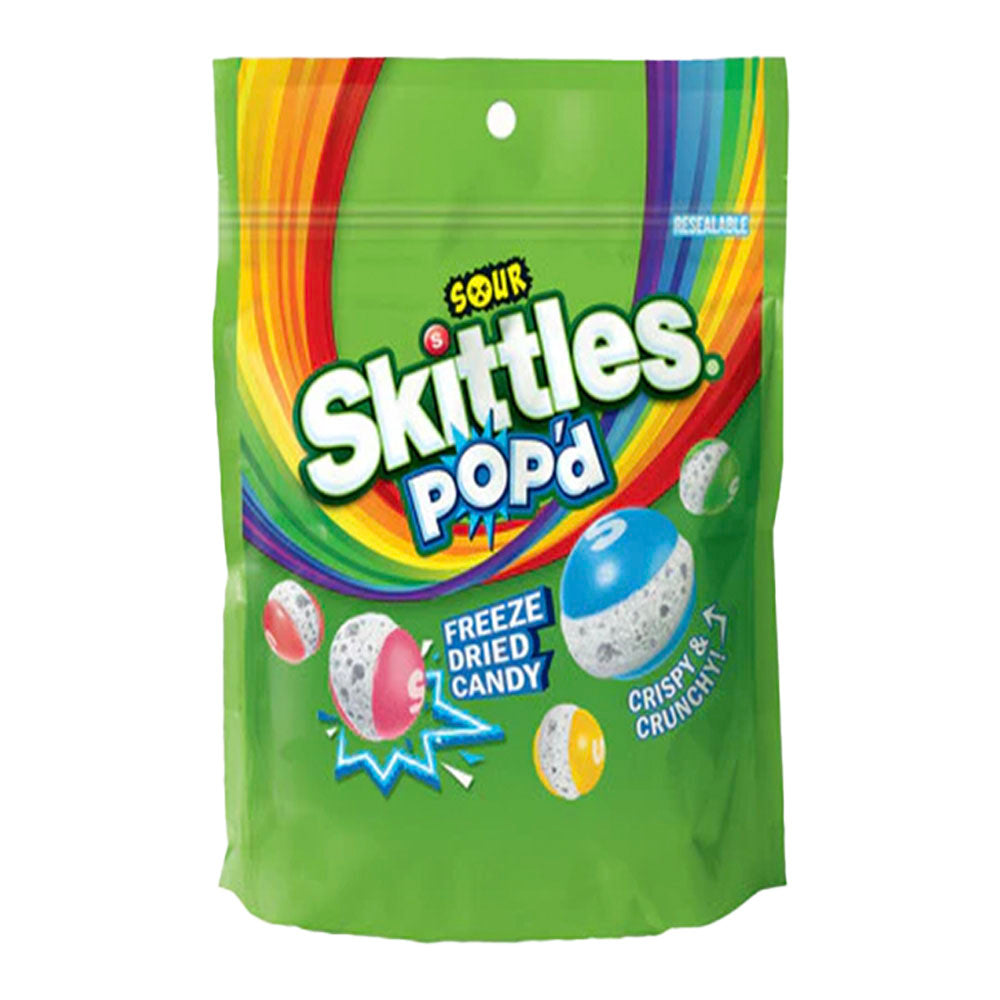 Skittles Pop’d Freeze Dried Sours Bag (155g)