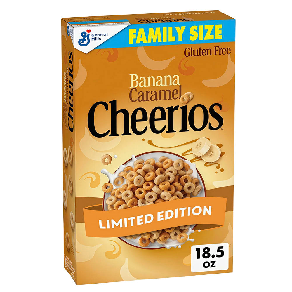 Cheerios Banana Caramel Limited Edition Family Size Cereal (524g)