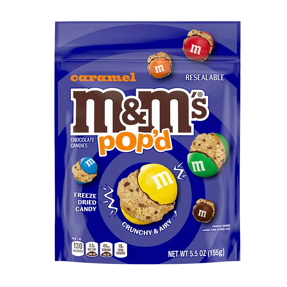 M&M Caramel Pop'd Freeze Dried Resealable Bag (155g) – Candy Craze