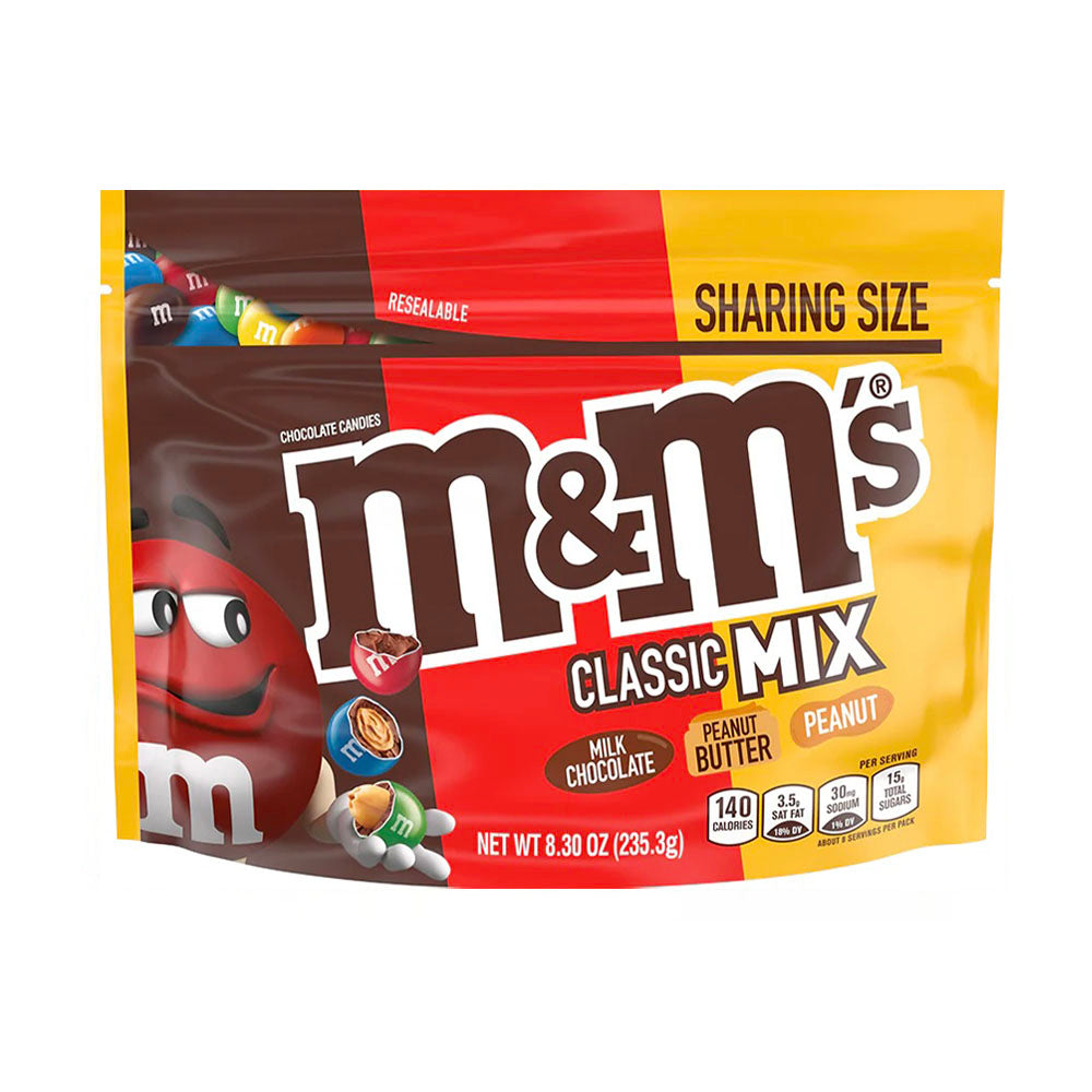 M&M Peanut Butter, Milk Chocolate & Peanut Mix Share Size (235g)