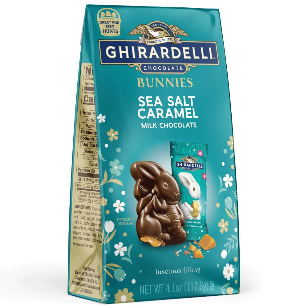 Ghirardelli Bunnies Milk Chocolate Sea Salt Caramel (117g)