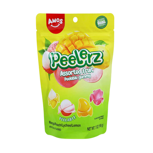 Amos Peelerz Assorted Fruit Peelable Gummy (198g)