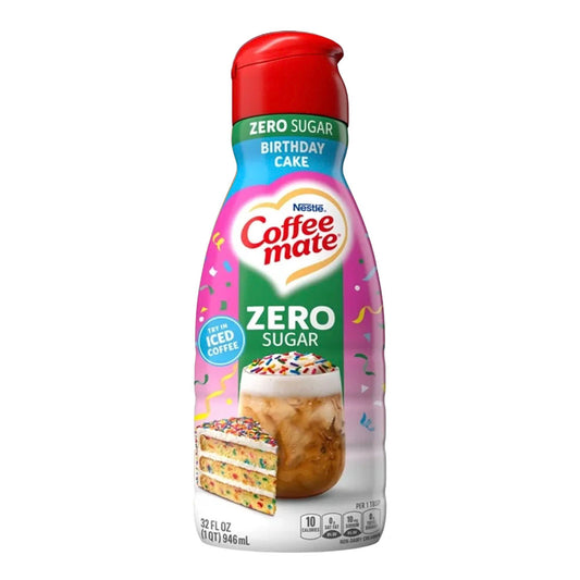 Coffee Mate Birthday Cake Zero Sugar Coffee Creamer (32oz)
