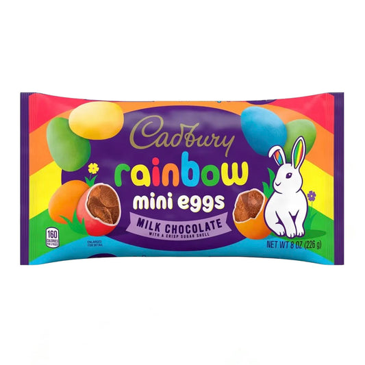 Cadbury Rainbow Mini Eggs Milk Chocolate USA Import (226g)